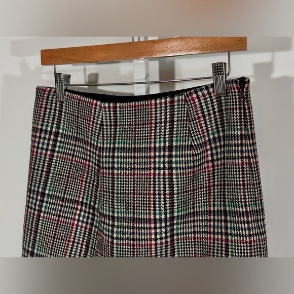 Sézane wool blend plaid mini skirt – Parisian preppy academia cottagecore mini S - Picture 3 of 5